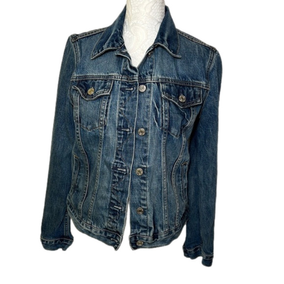 GAP Women’s Classic Icon Denim Blue Jean Jacket - Size XS - Picture 1 of 11